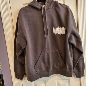 White Fox Dark Gray Hoodie